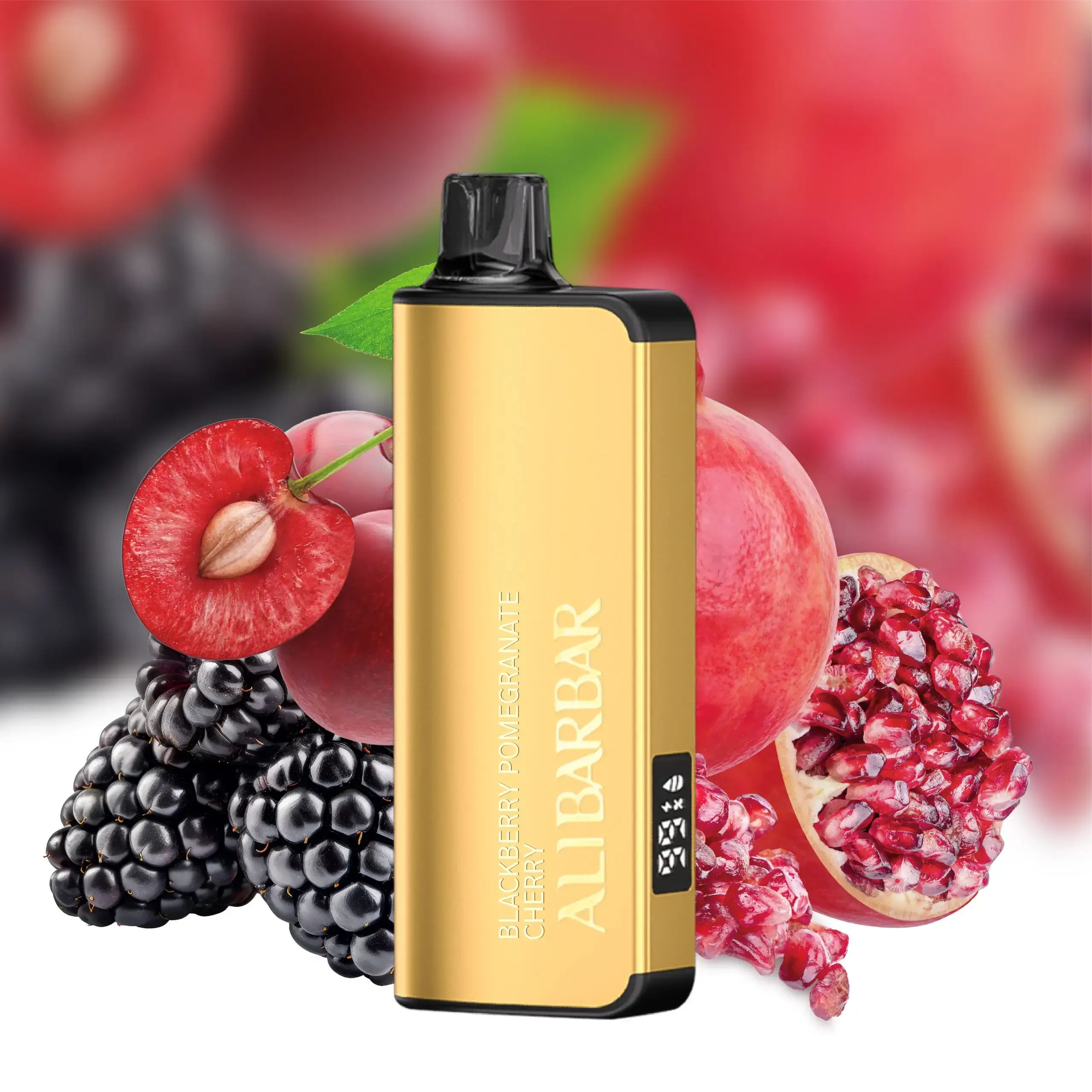 alibarbar ingot 9000 puffs – blackberry pomegranate cherry vape.webp