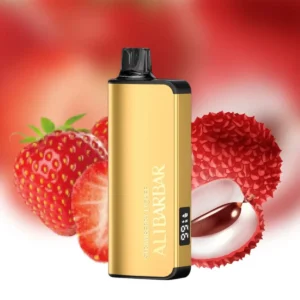 alibarbar ingot 9000 puffs – strawberry lychee.webp