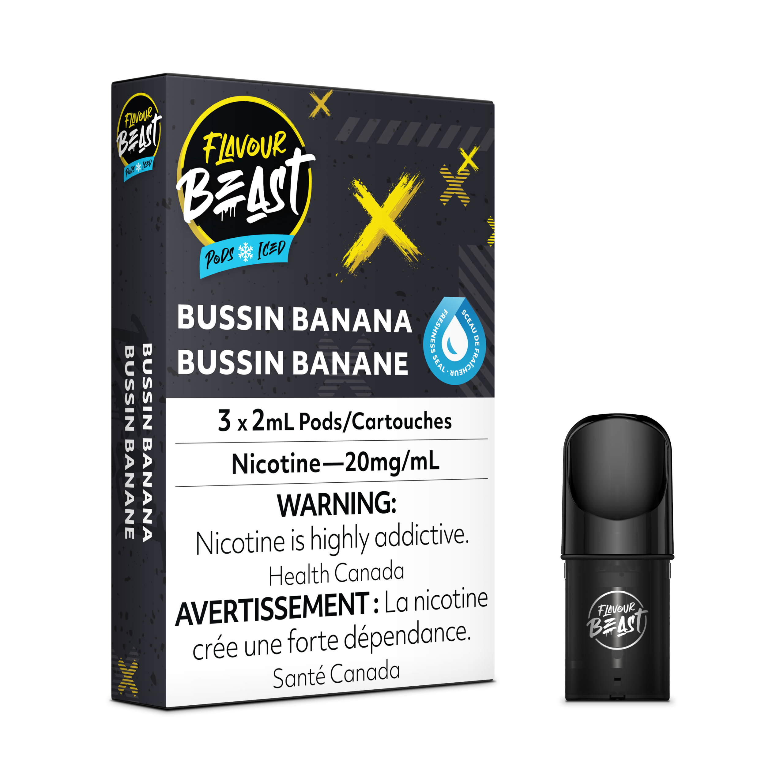 flavourbeast pods jul2022 render fam 20mg bussinbanana.png flavourbeast pods jul2022 render fam 20mg bussinbanana.png