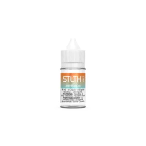 juicy peach ice by stlth salt eliquid.webp