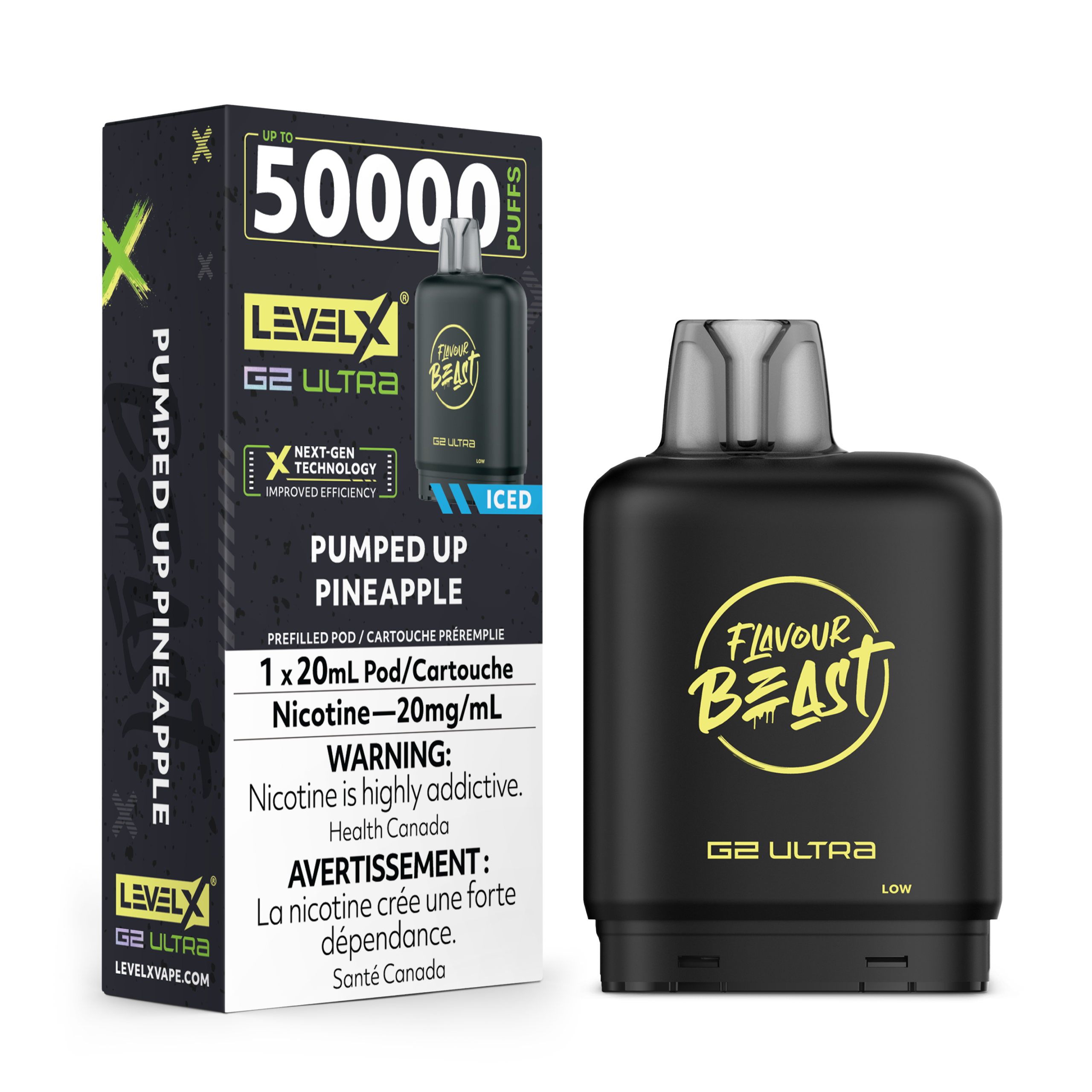 levelx boost g2 flavourbeast pod apr2025 render fam 20mg pumpeduppineapple.png levelx boost g2 flavourbeast pod apr2025 render fam 20mg pumpeduppineapple.png
