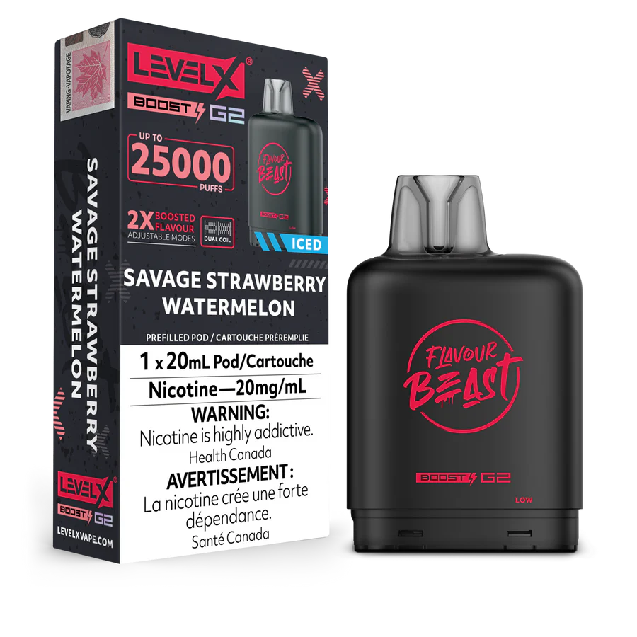 levelx boost g2 flavourbeast pod nov2024 render fam exs 20mg savagestrawberrywatermelon.webp levelx boost g2 flavourbeast pod nov2024 render fam exs 20mg savagestrawberrywatermelon.webp