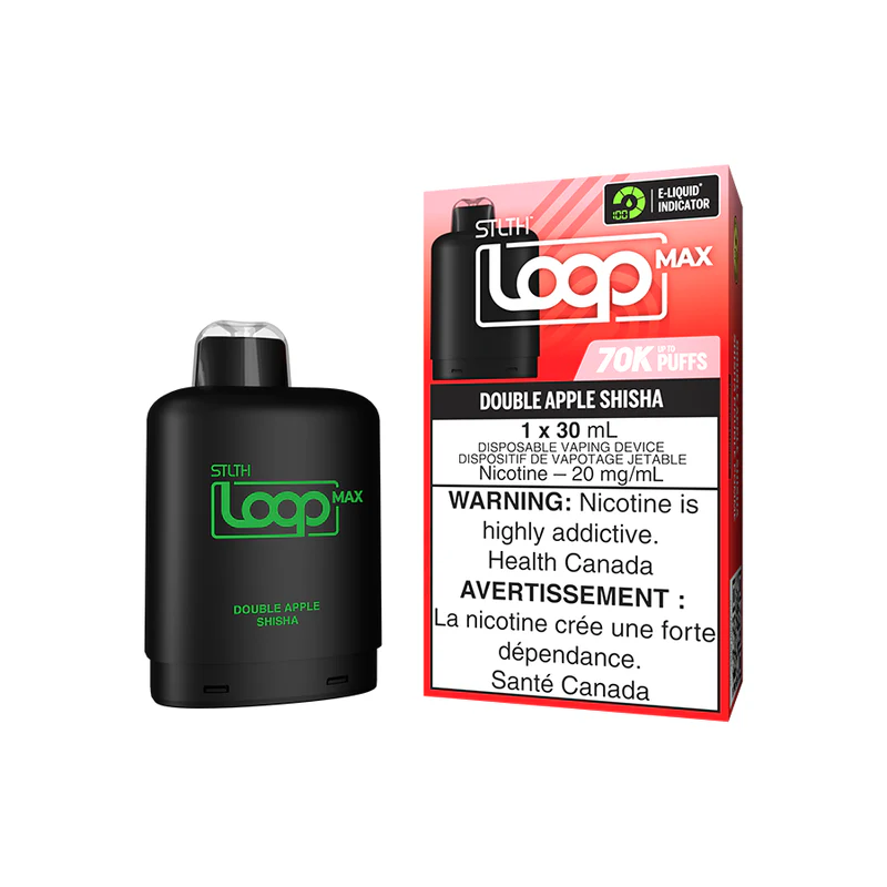 stlth loop max pod pack double apple shisha.webp stlth loop max pod pack double apple shisha.webp