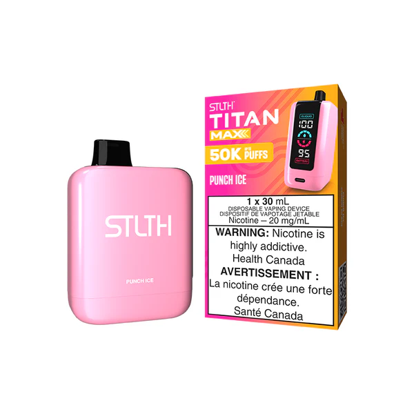 stlth titan max disposable punch ice.webp stlth titan max disposable punch ice.webp