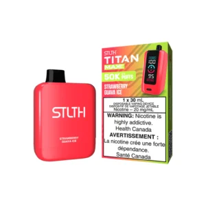 stlth titan max disposable strawberry guava ice.webp