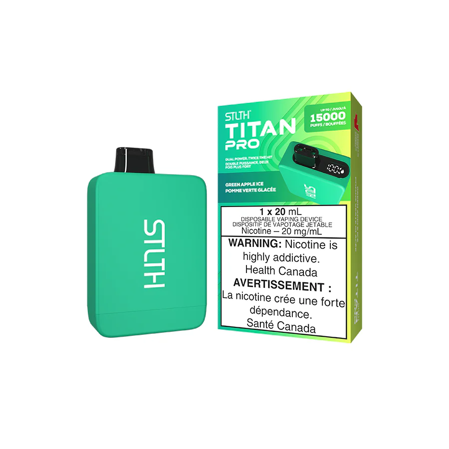 stlth titan pro disposable green apple ice.webp stlth titan pro disposable green apple ice.webp