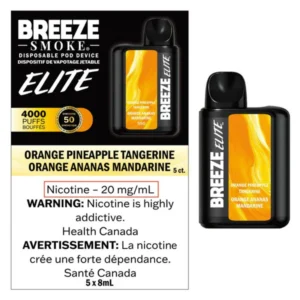 breeze elite 4000 orange pineapple tangerine vapor shoppe 1.webp