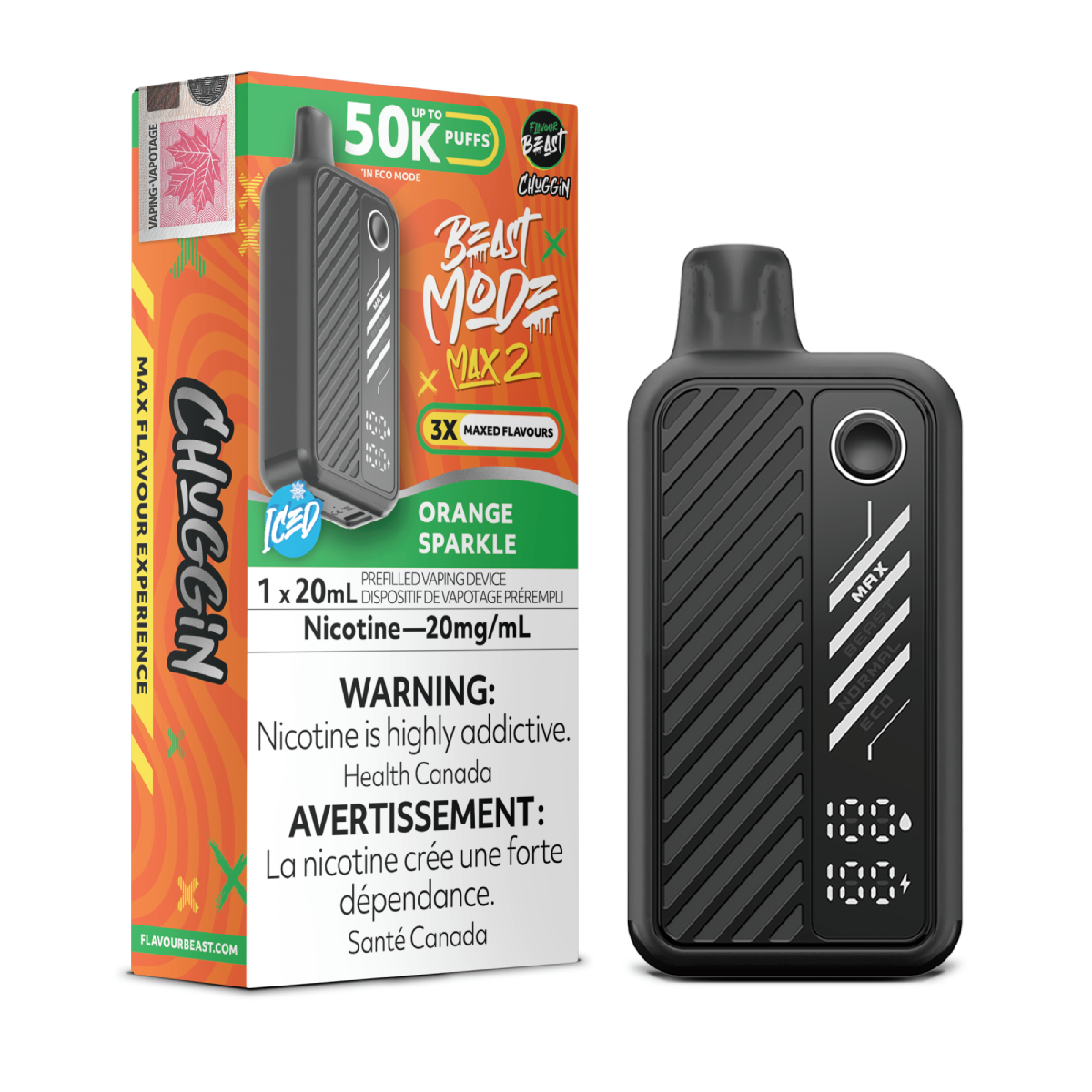 flavourbeast beastmodemax2 apr2025 render fam exs 20mg orangesparkle 2.webp flavourbeast beastmodemax2 apr2025 render fam exs 20mg orangesparkle 2.webp