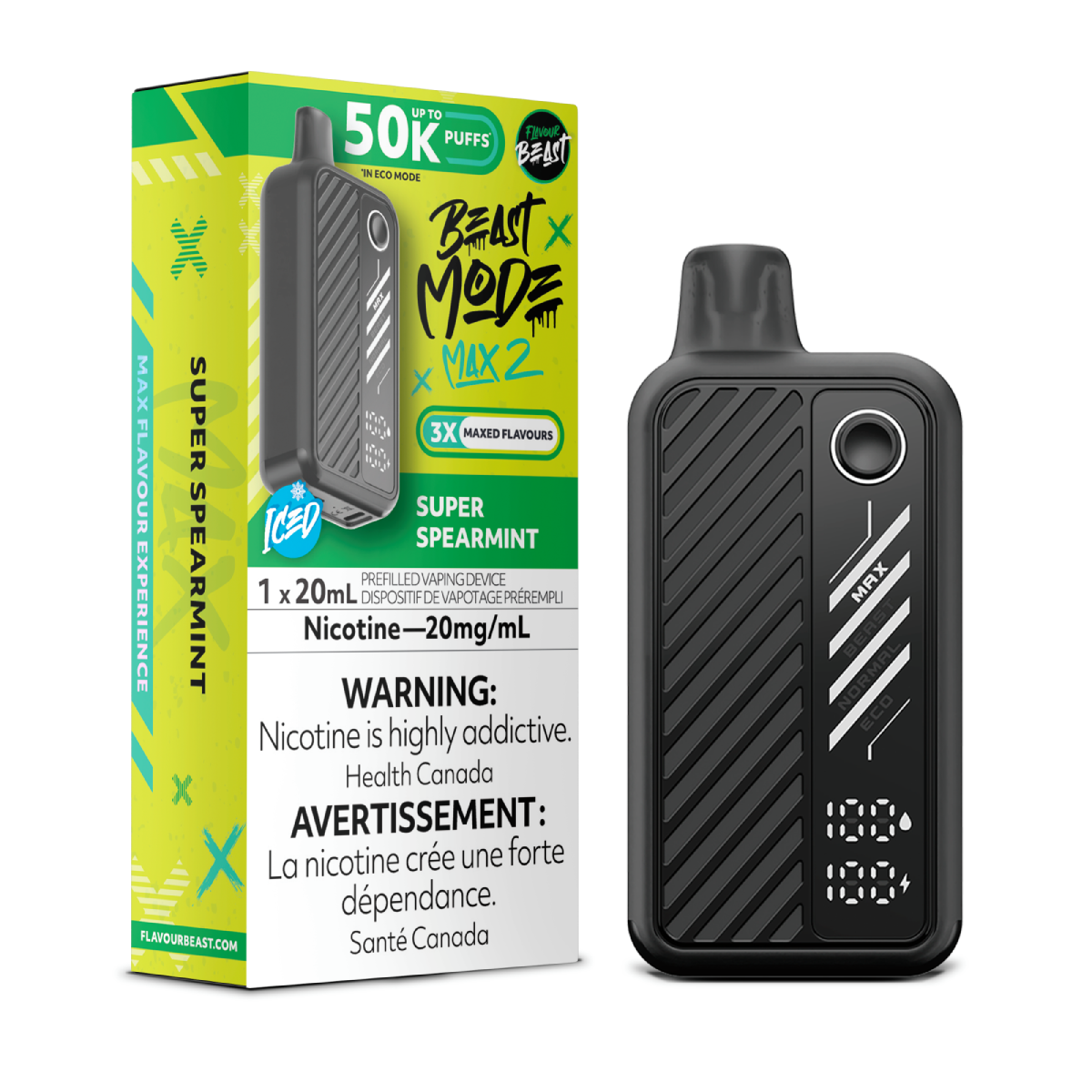 flavourbeast beastmodemax2 mar2025 render fam 20mg superspearmint 1.webp flavourbeast beastmodemax2 mar2025 render fam 20mg superspearmint 1.webp