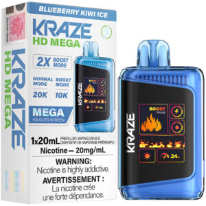 kraze hd mega 20k disposable vape blueberry kiwi ice 01.jpg
