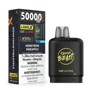 levelx g2 ultra flavourbeast pod aug2025 render fam 20mg honeydewpineapple 1.webp