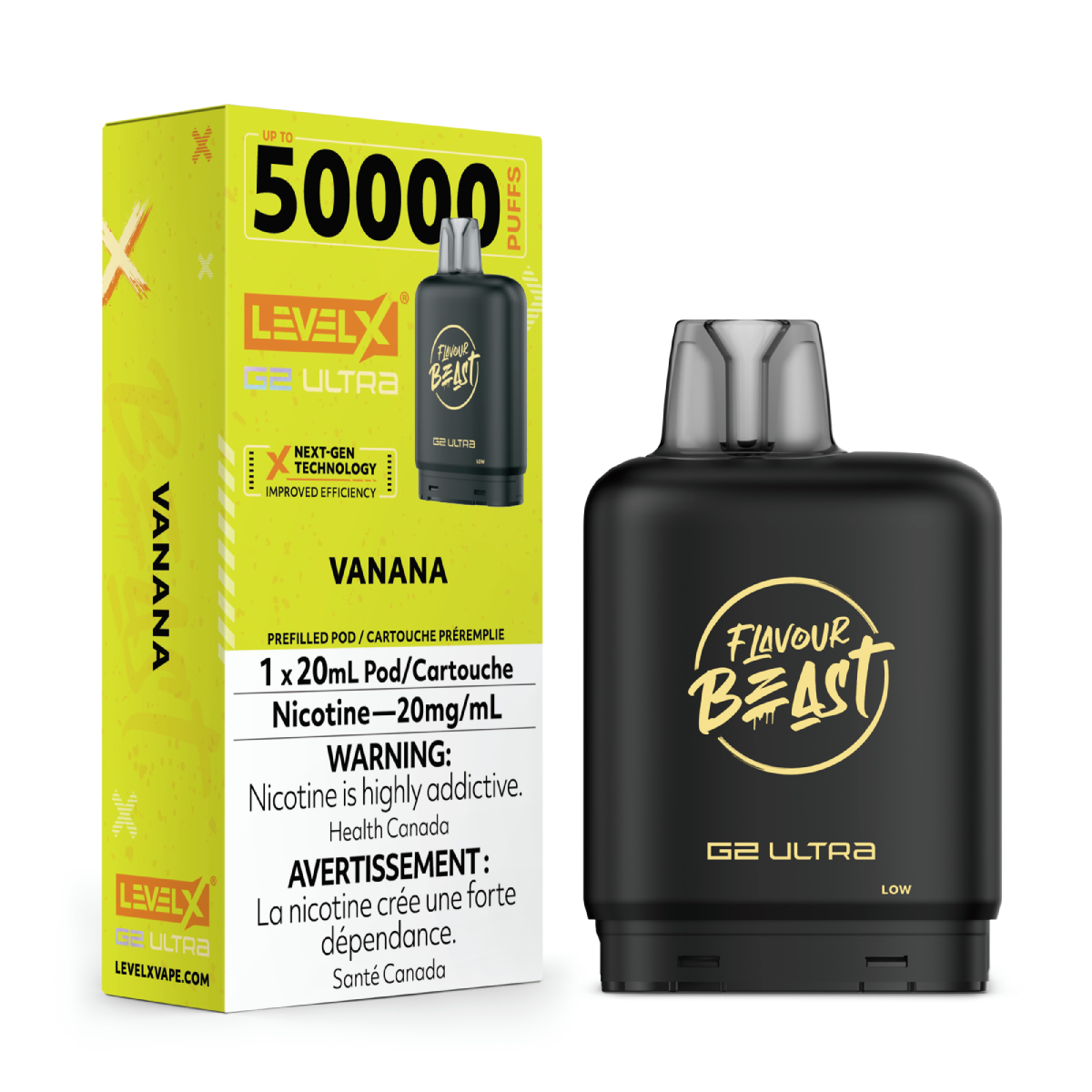 levelx g2 ultra flavourbeast pod aug2025 render fam 20mg vanana 1.webp levelx g2 ultra flavourbeast pod aug2025 render fam 20mg vanana 1.webp