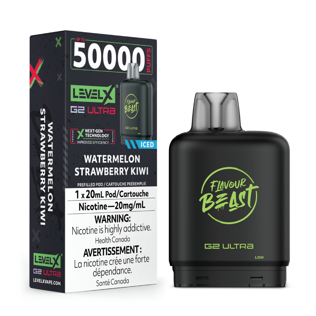 levelx g2 ultra flavourbeast pod aug2025 render fam 20mg watermelonstrawberrykiwi 1.webp levelx g2 ultra flavourbeast pod aug2025 render fam 20mg watermelonstrawberrykiwi 1.webp