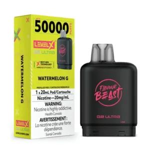 levelx g2 ultra flavourbeast pod mar2026 render fam 20mg watermelong 1.webp