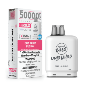 levelx g2 ultra unleashed pod jul2025 render fam exs 20mg epicfruitfusion 1.webp