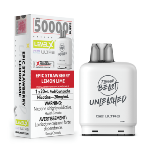 levelx g2 ultra unleashed pod jul2025 render fam exs 20mg epicstrawberrylemonlime 1.webp