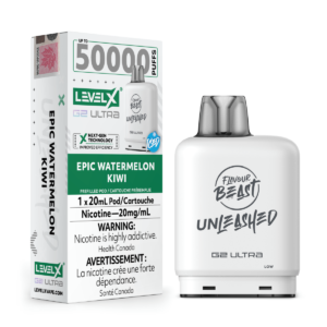 levelx g2 ultra unleashed pod jul2025 render fam exs 20mg epicwatermelonkiwi 1.webp