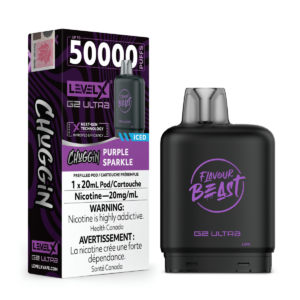 levelx boost g2 ultra flavourbeast pod apr2025 render fam exs 20mg purplesparkle 2.webp