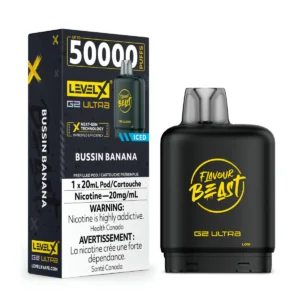 levelx boost g2 ultra flavourbeast pod apr2025 render fam 20mg bussinbanana 2.webp