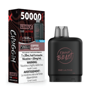 levelx boost g2 ultra flavourbeast pod apr2025 render fam 20mg coffeeclassic 1.webp