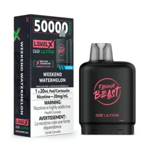 levelx boost g2 ultra flavourbeast pod apr2025 render fam 20mg weekendwatermelon.webp