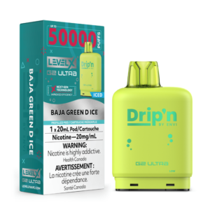 levelx boost g2 dripn pod may2025 render fam 20mg bajagreendice.webp