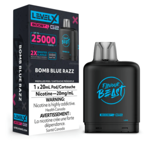levelx boost g2 flavourbeast pod jul2024 render fam 20mg bombbluerazz.psd.webp