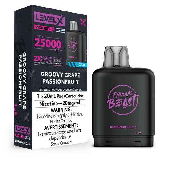 levelx boost g2 flavourbeast pod jul2024 render fam 20mg groovygrapepassionfruit.psd.webp levelx boost g2 flavourbeast pod jul2024 render fam 20mg groovygrapepassionfruit.psd.webp