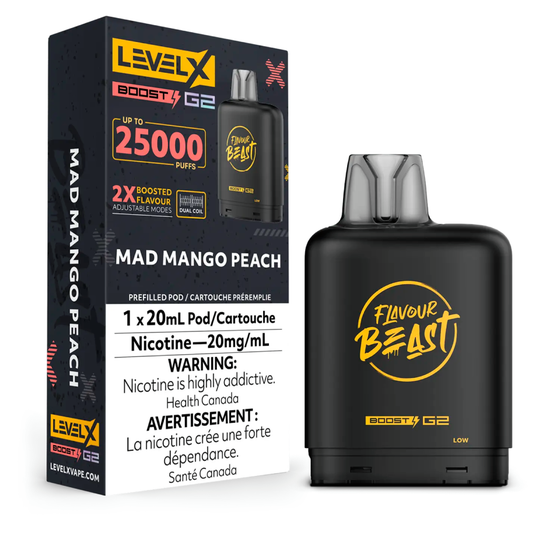levelx boost g2 flavourbeast pod jul2024 render fam 20mg madmangopeach.psd.webp levelx boost g2 flavourbeast pod jul2024 render fam 20mg madmangopeach.psd.webp